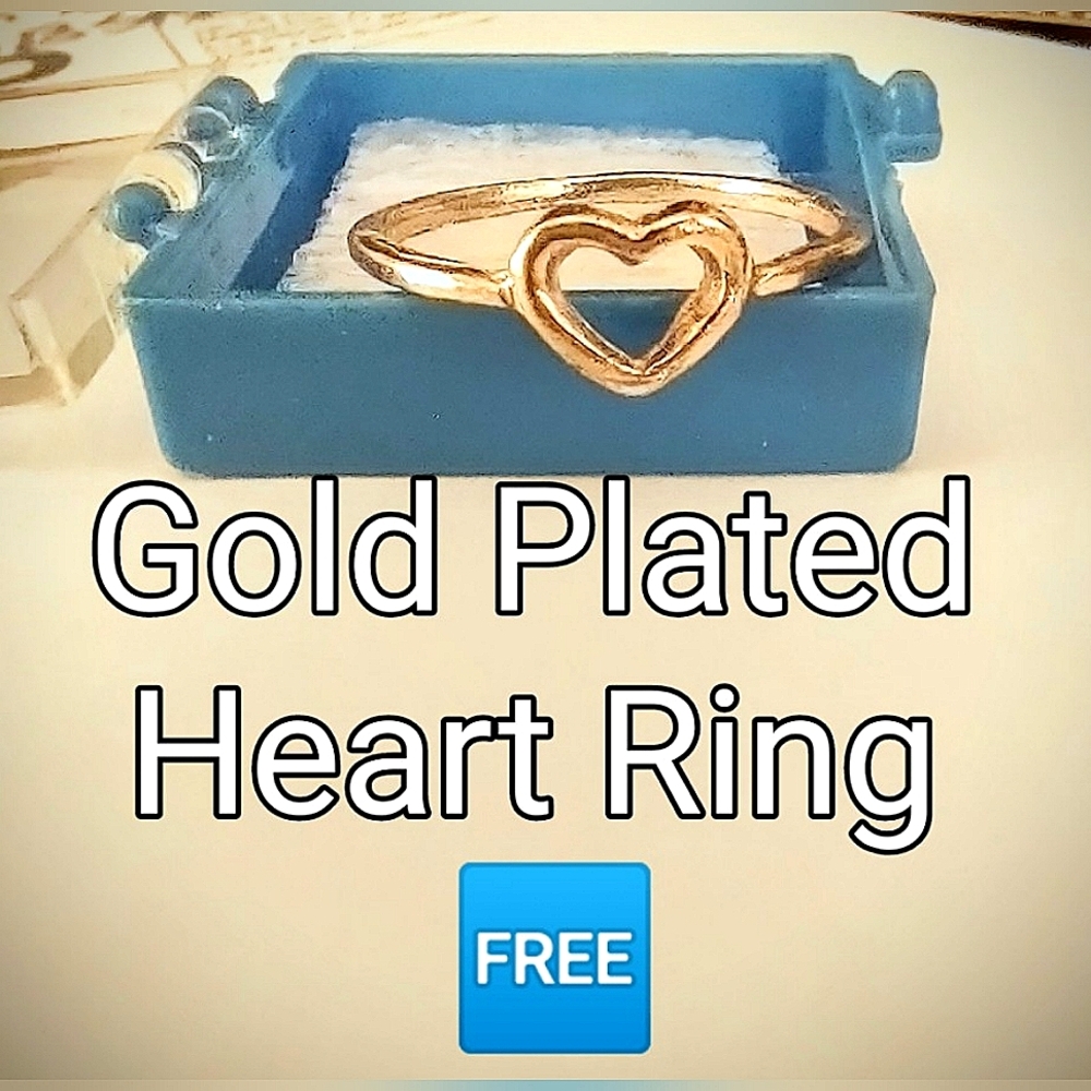 FREE w/ PURCHASE Dainty Gold Heart Ring